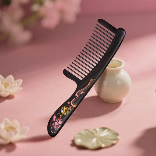 Artisan Wooden Hair Comb – Joyful Reunion